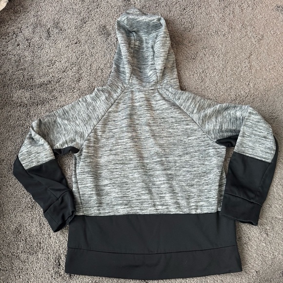 Nike Dri-Fit Kids Grey and Black Hoodie - Picture 3 of 3